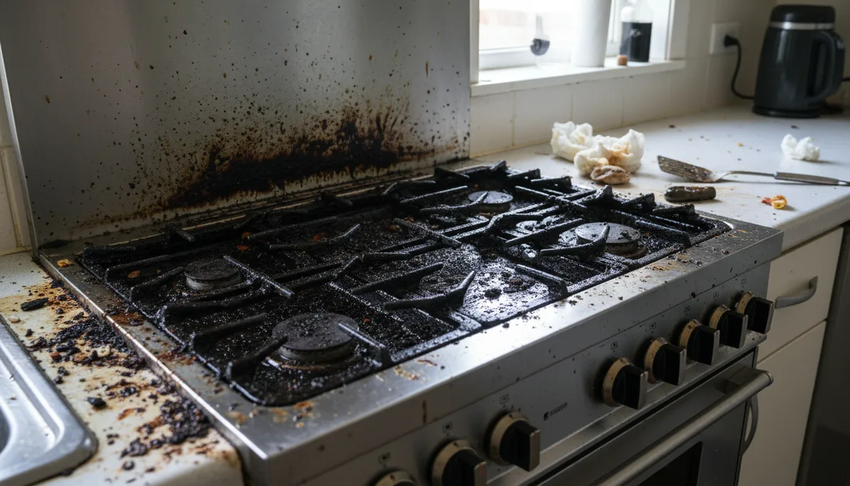 Dirty Kitchen Stove